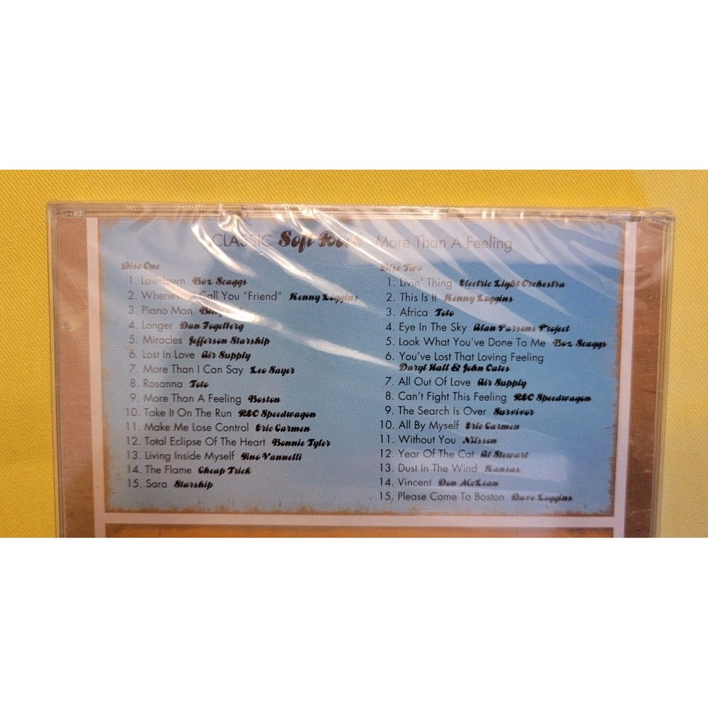 Classic Soft Rock : More Than a Feeling 2 Disc Set - Audio CD NEW IN SHRINK - Picture 3 of 3